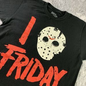 Friday The 13th Shirt Mens Small Black Short Sleeve Tee Hockey Mask Jason Horror